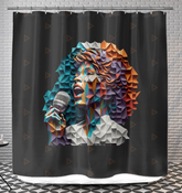 Urban Beats Musical Bath Curtain
